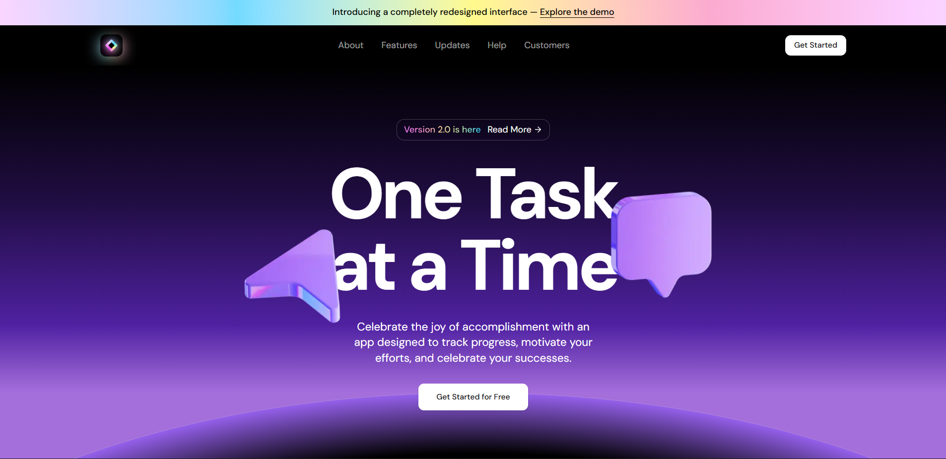 Nexus Landing Page preview