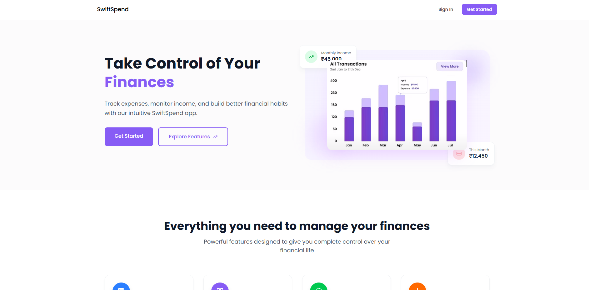 SwiftSpend preview